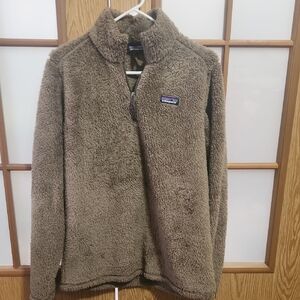 Patagonia 1/4 Zip Los Gatos Olive Green Fleece Womens Medium